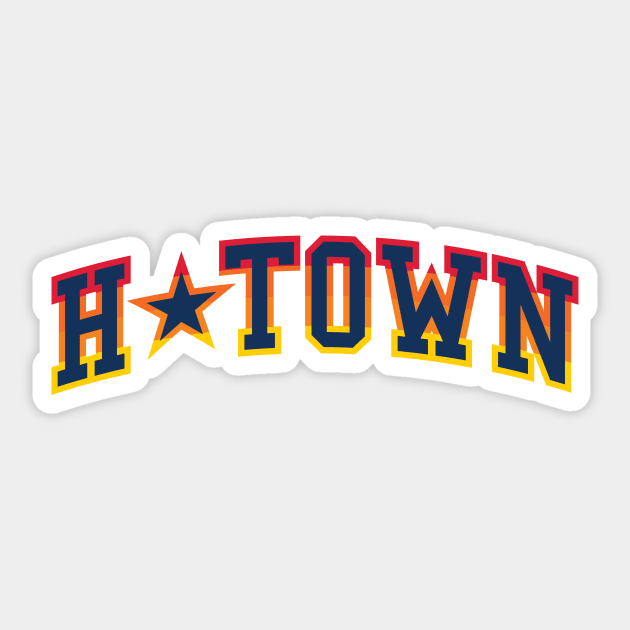 Houston H-Town Baseball Fan Tee: Hit It Out of the Park, Y'all! Sticker by CC0hort